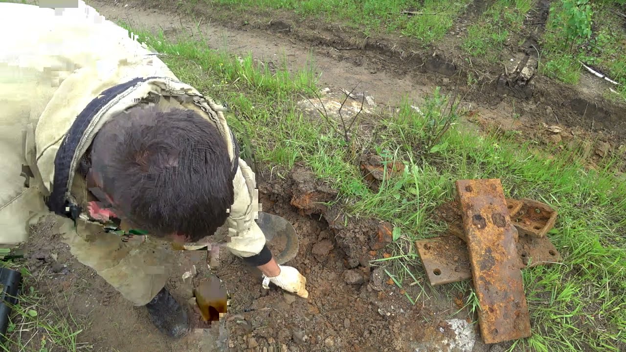 Металлокоп,,,,Трое суток  копаю металл,,,на старом поселке,,,,, Майло пытается поймать Зайца)))