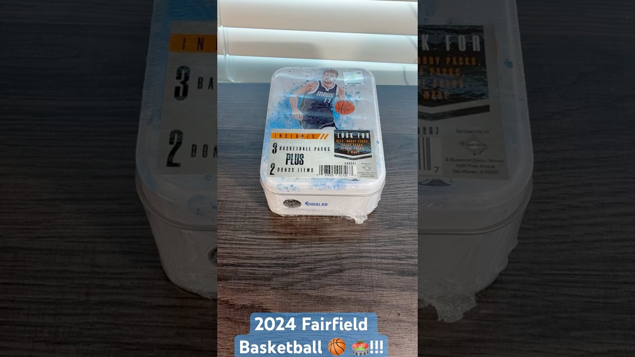 Opening 2024 Fairfield Basketball Retail Tin $19 #sportscards #basketballcards #tradingcards #nba