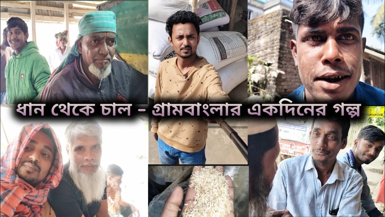 ধান থেকে চাল – গ্রামবাংলার একদিনের গল্প#গ্রামবাংলা#ধানথেকেচাল#বাংলারঐতিহ্য#VillageLifeBangladesh