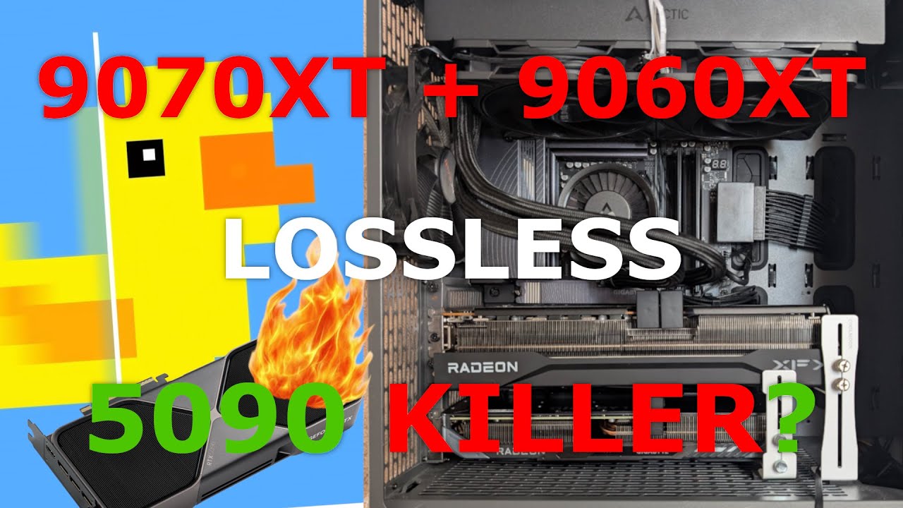 9070XT + 9060XT | LOSSLESS SCALING  | 5090 PERFORMANCE?