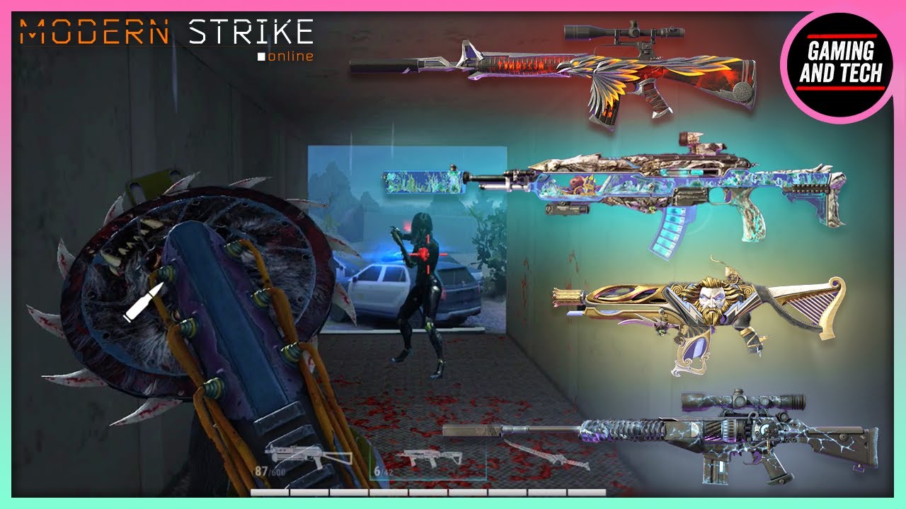 All Gun Skin Headshot Animations | Modern Strike Online