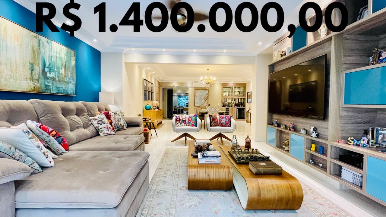 Apartamento Moderno por R$ 1.400.000,00 com 3 Suítes Finamente Decorado no Guarujá |Dalton Neman