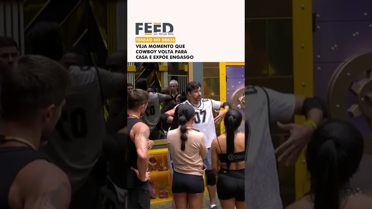 Cowboy volta pra casa do BBB ap&oacute;s engasgar