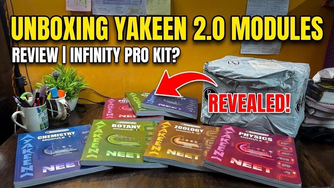 Unboxing Yakeen 2.0 Modules Review | PW Infinity Pro Kit? #yakeen2 #pw #neet2027 #pwmodules