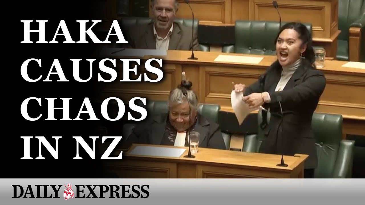 Chaos erupts as Māori haka protest suspends parliament in New Zealand
