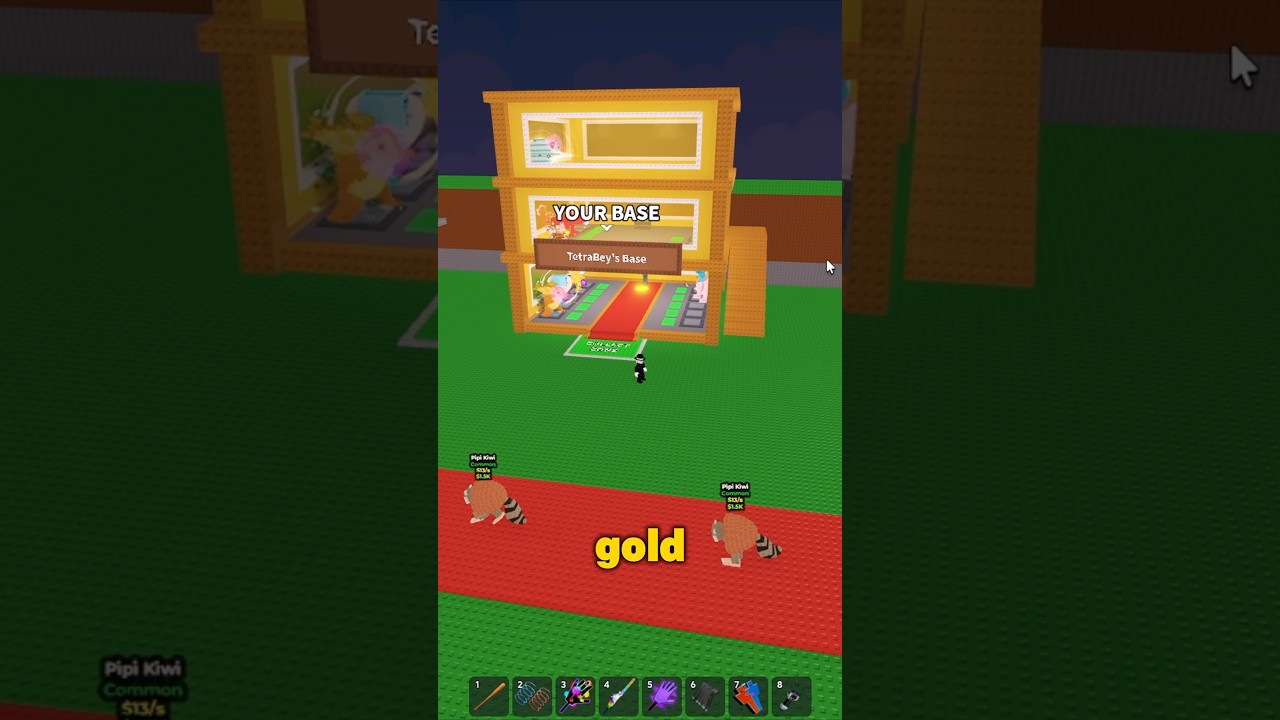 İkinci Gold Base 😱 #roblox #stealabrainrot