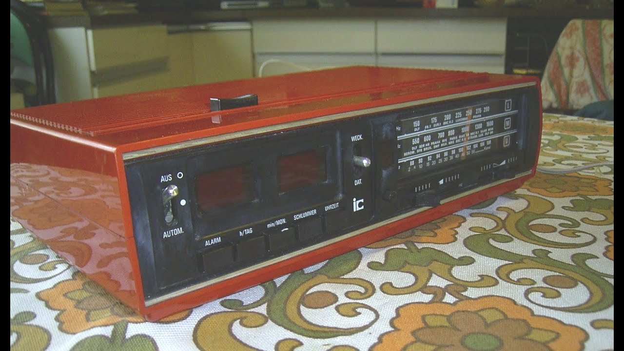 Grundig Radiowecker Sono Clock 21 70er Jahre,The old radio,Radio alarm clock Sono