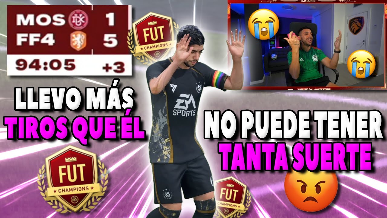 DjMaRiiO PIERDE por GOLEADA con un COJO y le PIDEN PERD&Oacute;N | Lloros y Enfados FC 26