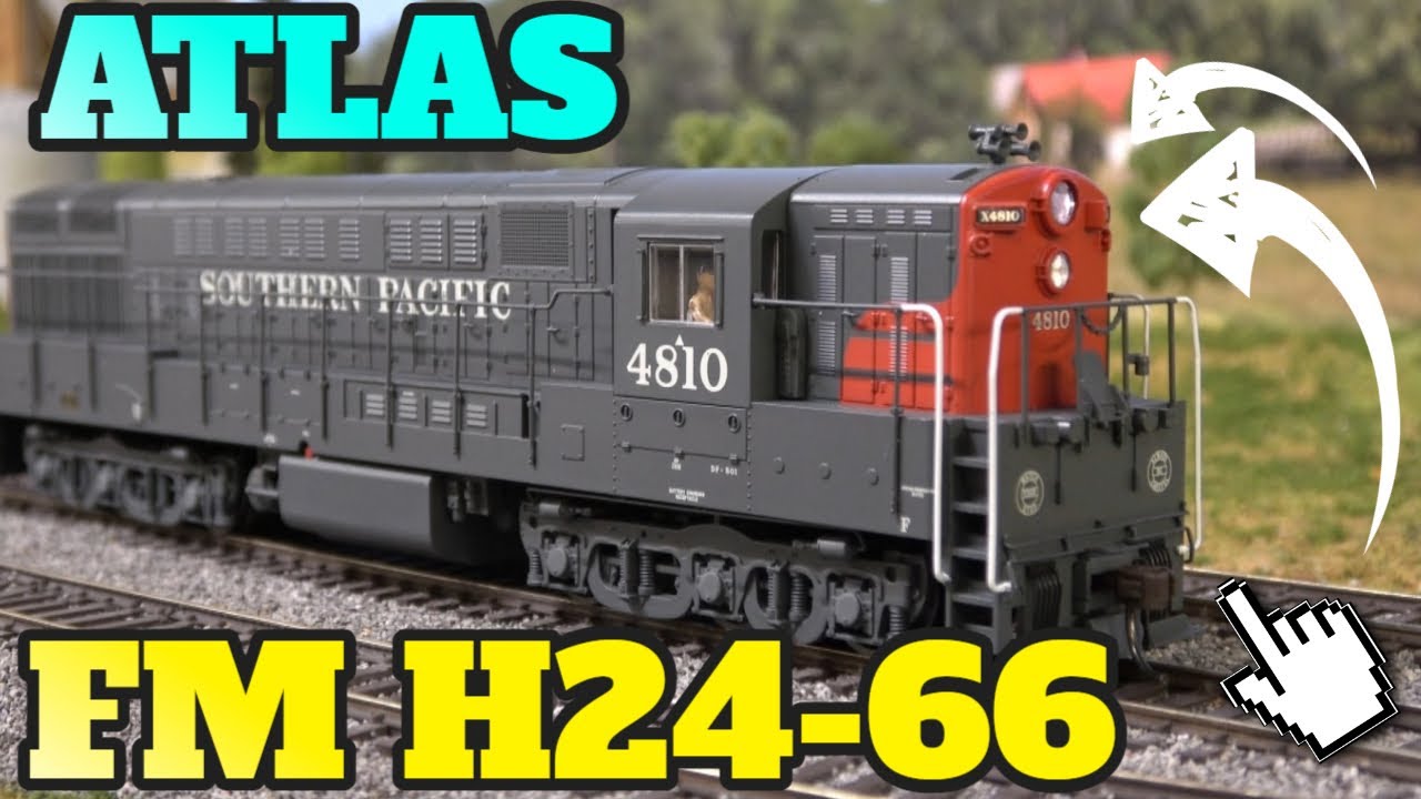 Atlas HO Fairbanks-Morse H24-66 Locomotive in SP Livery! ESU LOKSound/DCC & LED Lights + More!