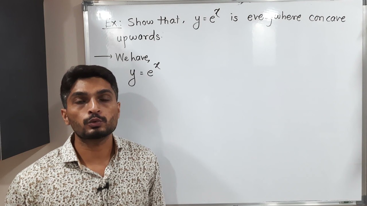 Applications of Differentiation - Lecture 14 - Example of Concave upwards Function
