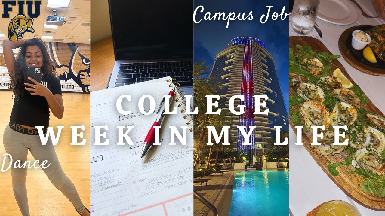 COLLEGE WEEK IN MY LIFE | FIU | Miami Life | Majorette, Job, Class & more
