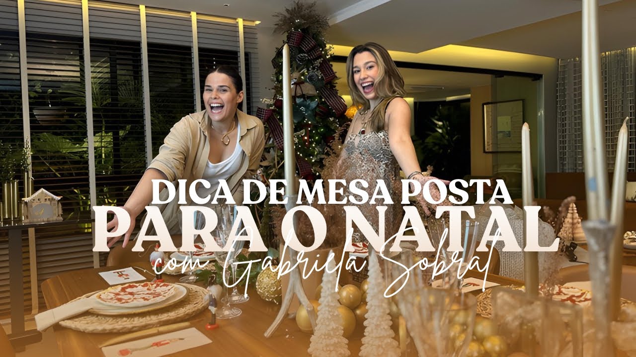 🎄🍽️ MESA POSTA DE NATAL | ✨ Participação Gabriela Sobral ✨ #Recebe 