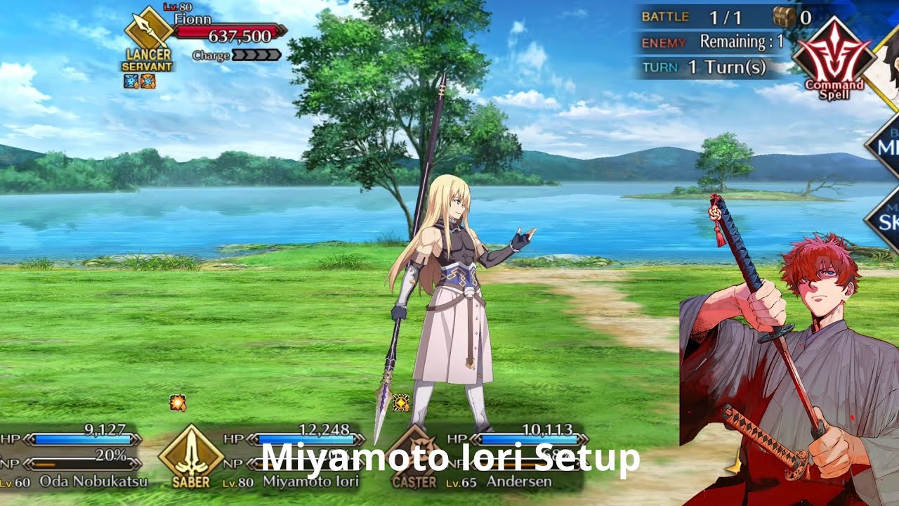 [FGO NA] Fionn Advanced Quest — Miyamoto Iori Setup
