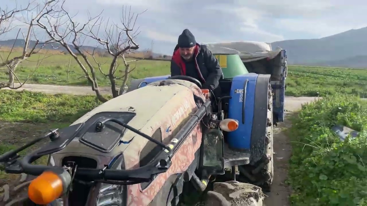 New Holland T580 B Gübre uygulaması.