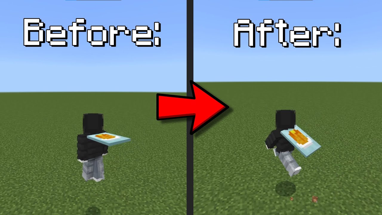 How To Make MCBE Animations Look Like Java Edition! (Running, Hitting, Cape Animations, etc.)