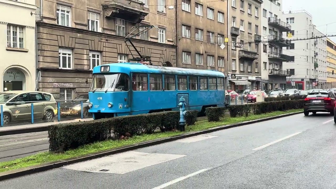 ZET - ČKD Tatra T4YU (g.b.416) bez prikolice kod džamije