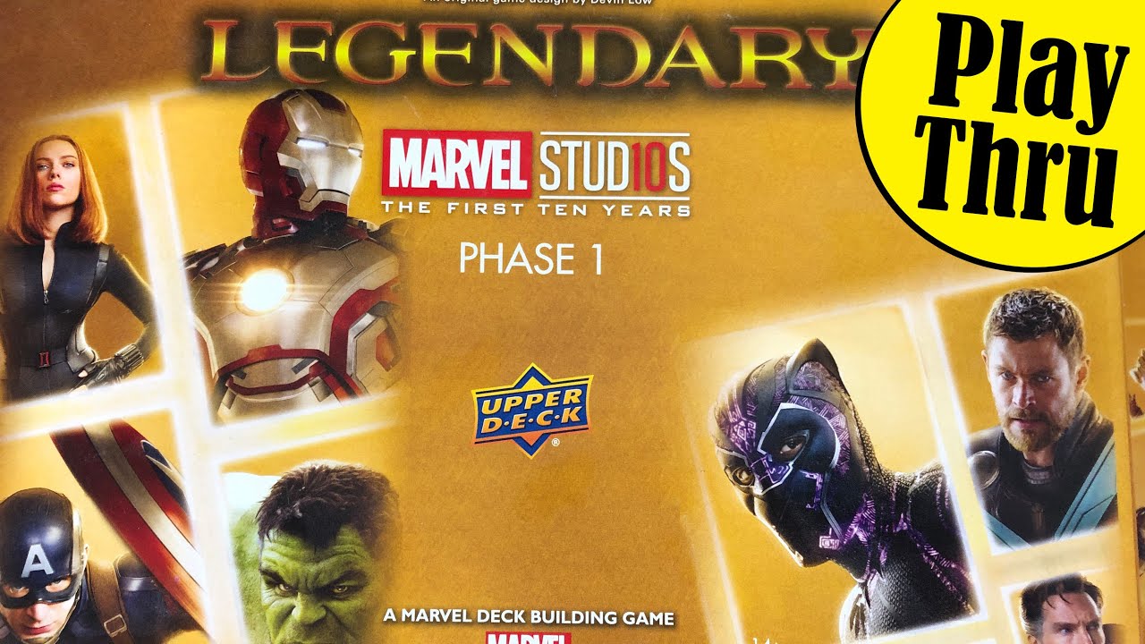 MARVEL LEGENDARY Marvel Studios Phase 1 Solo Play Through, Unleash the Power of the Cosmic Cube.