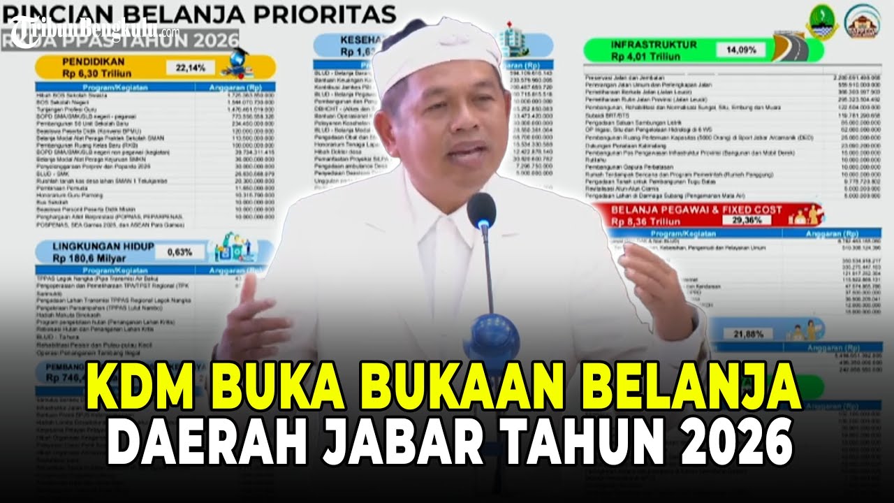 Full Pidato KDM Bikin Semua Anggota DPRD Jabar Terdiam Saat Paparkan Belanja Daerah Tahun 2026