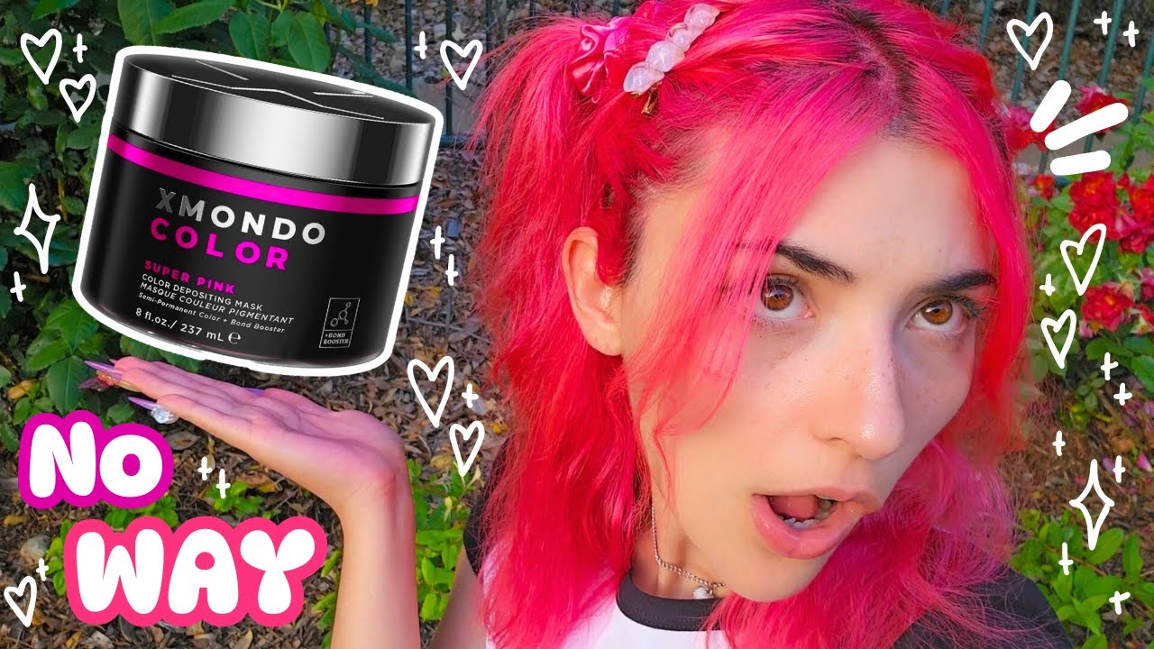 ₊˚⊹ 🎀 Testing XMONDO SUPER PINK Hair Mask 🍓⊹˚₊