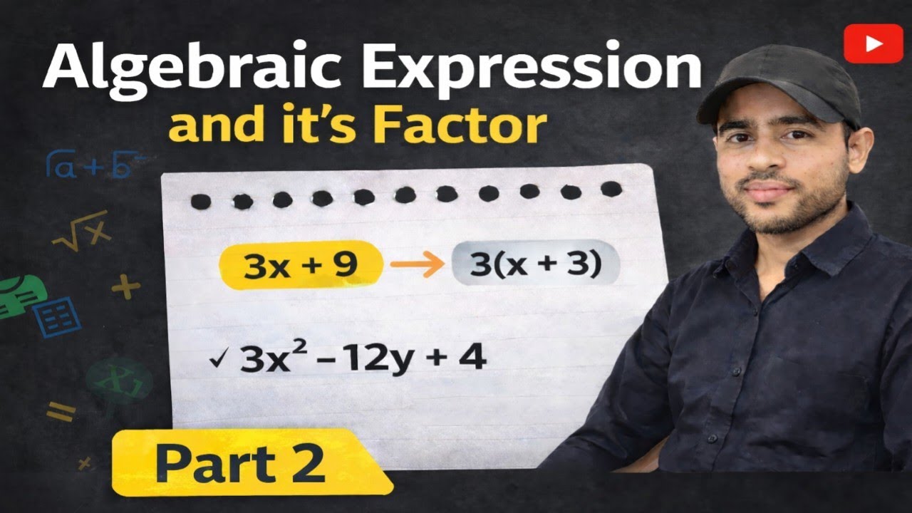 Algebraic expression and it's factor ,part 2 | class 8(math)| IQRA-edu-point