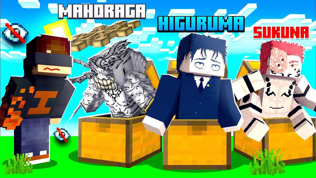 Nós Escolhemos ALEATORIAMENTE TODOS OS PODERES de JUJUTSU KAISEN no MINECRAFT !! ‹ Ine ›