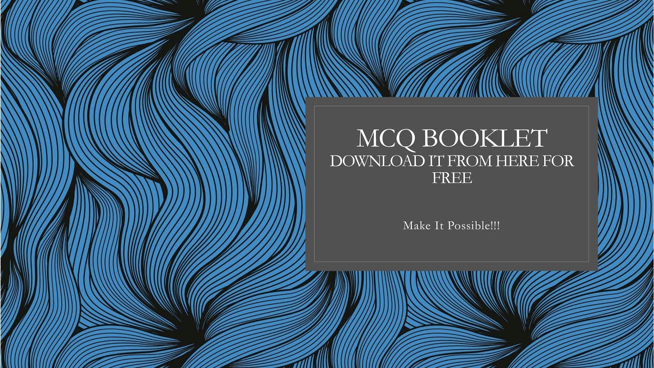 Download Mcq For free! CMA foundation/inter/finals