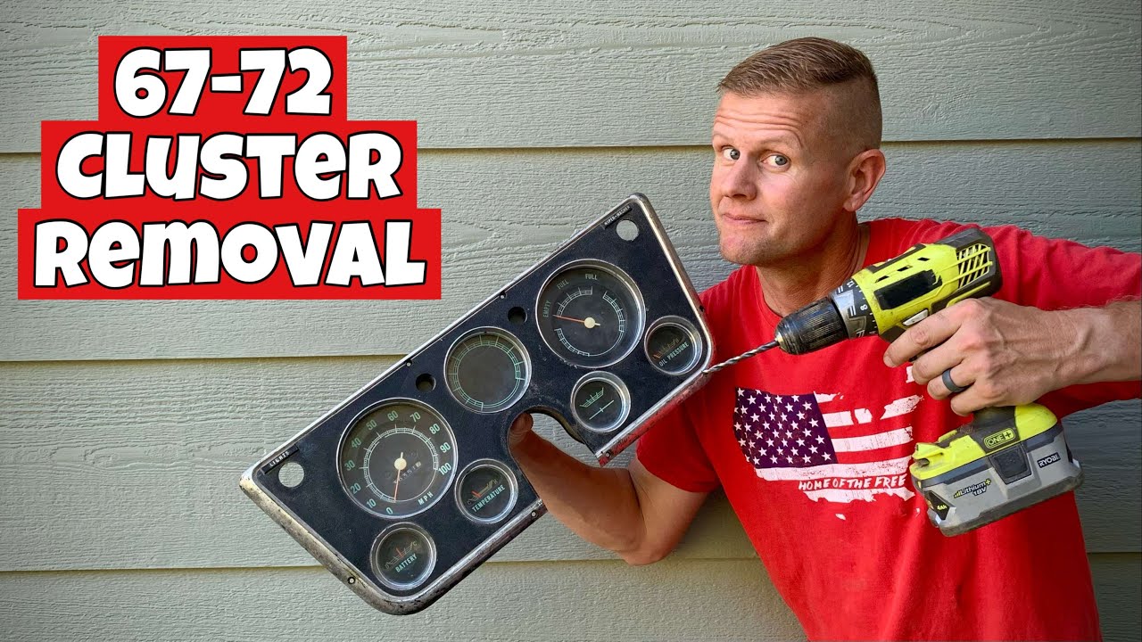 How To Remove Gauge Panel 67-72 Chevy / GMC Truck