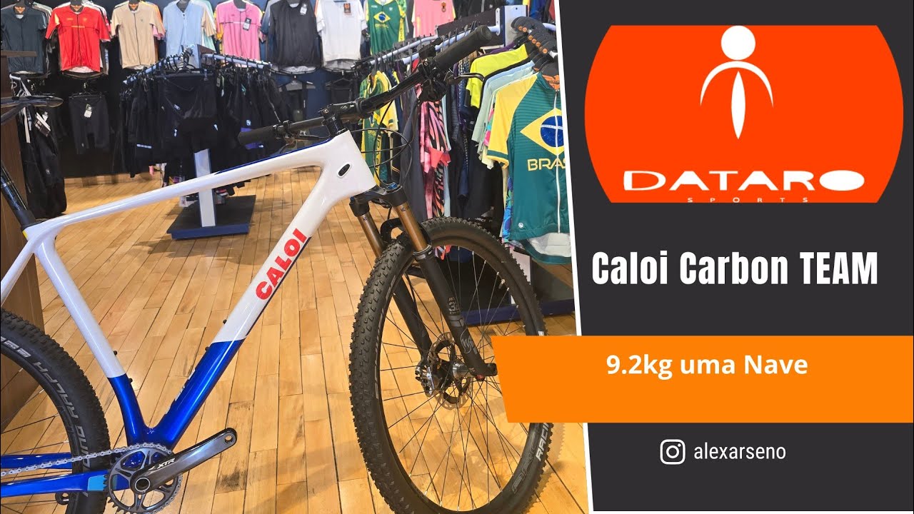 Bicicleta Aro 29 Carbono Caloi Elite Carbon Team Shimano XTR