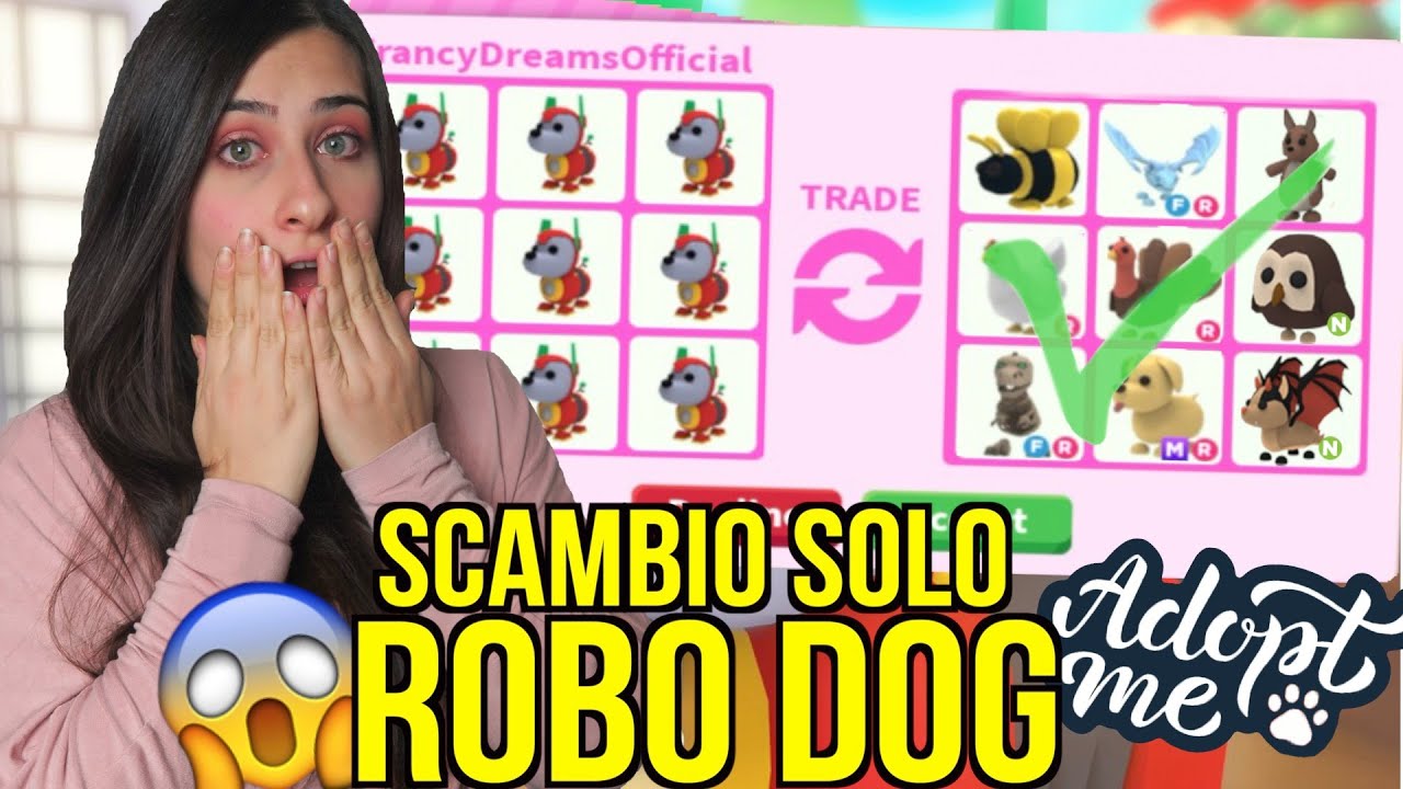 SCAMBIO solo ROBO DOG con PET LEGGENDARI 🐶 Roblox ADOPT ME ITA By FrancyDreams