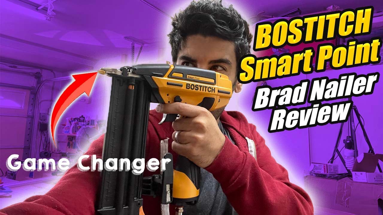 The Best Pneumatic Brad Nailer! - (Bostitch Smart Point Nailer Review)