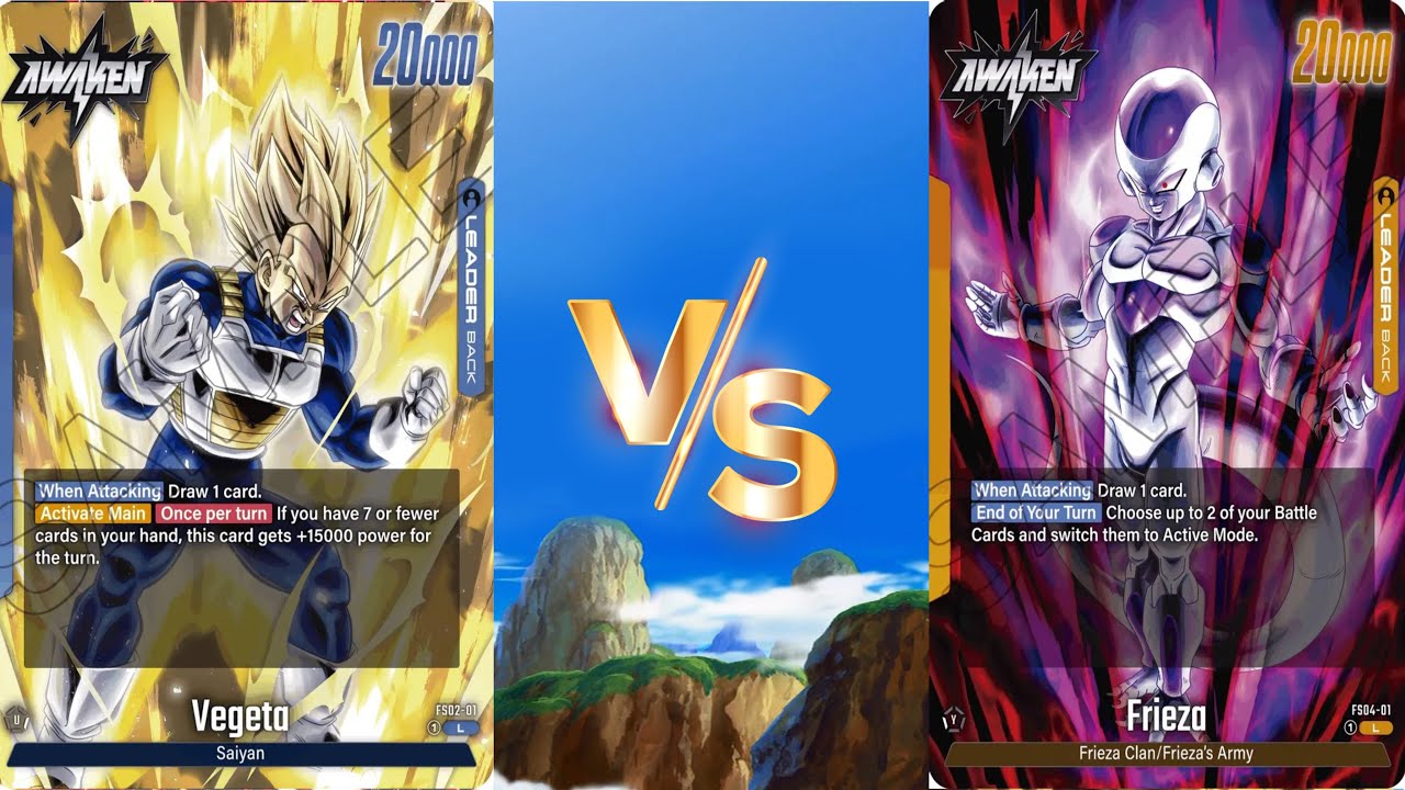 DBS Fusion World | FB02 | Vegeta vs Frieza Tournament Gameplay