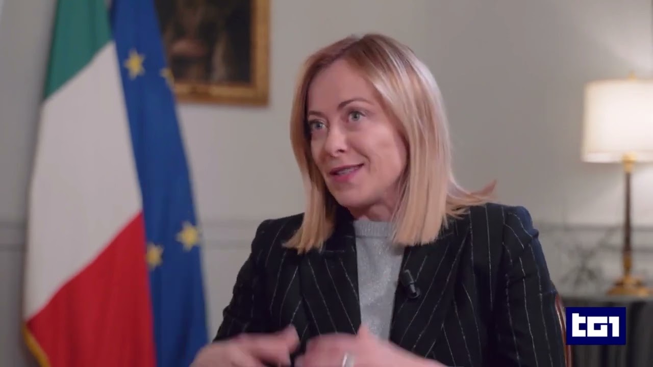 Dazi USA: l'intervista di Giorgia Meloni al TG1.