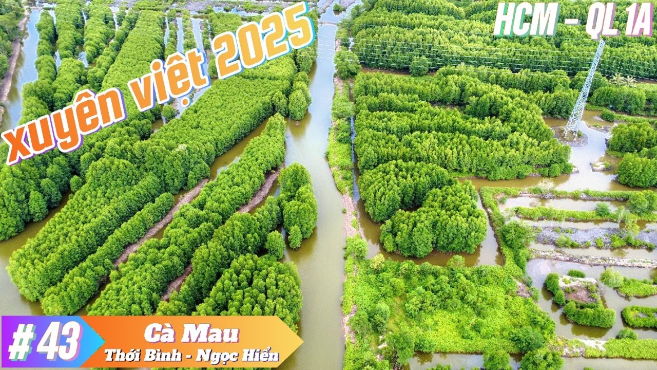 Xuyên Việt xe máy | Phần 43 | Cà Mau (Thới Bình - Ngọc Hiển) | 113Km #phuot #xuyênviệt