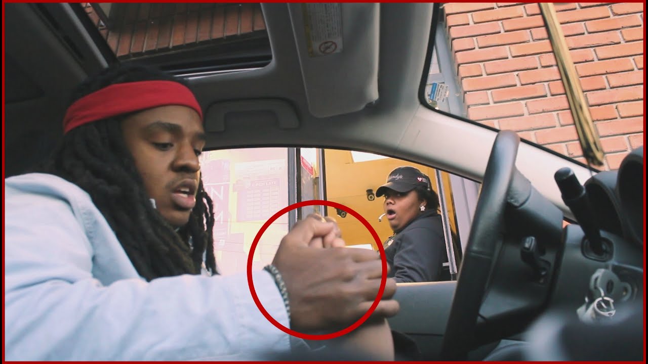 DRIVE THRU PRANKS IN THE HOOD!!  - @Poudii