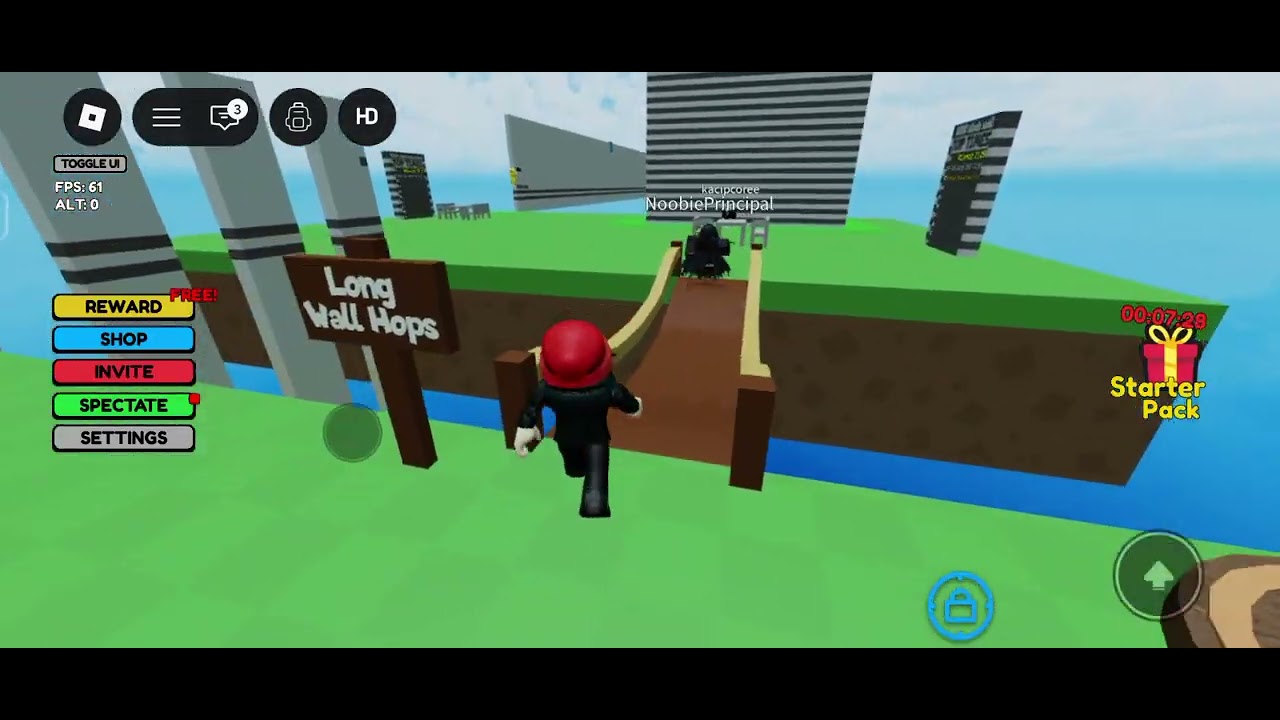Trying to wallhop ##robloxshorts##