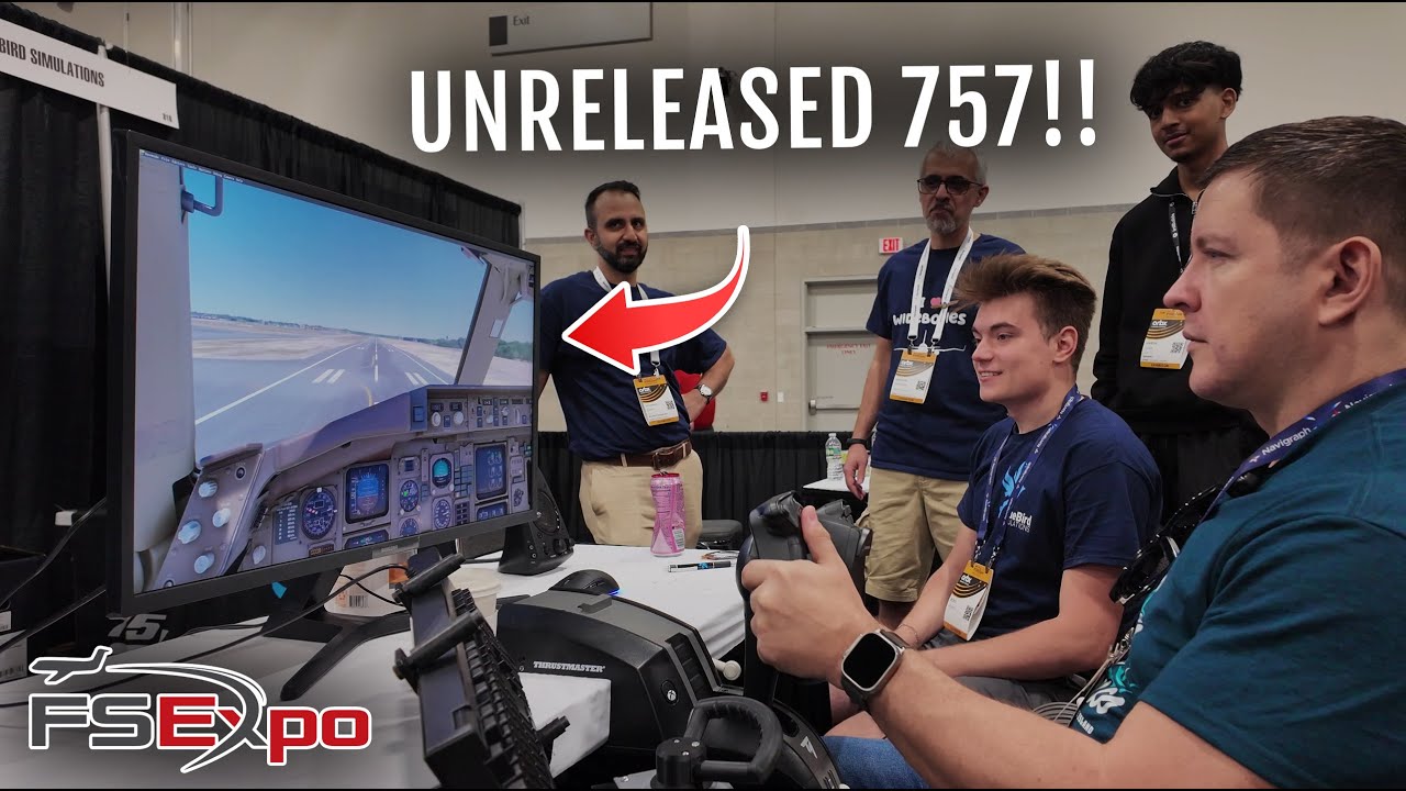 I Flew Unreleased BlueBird 757 at FSExpo - PMDG Should Be Nervous