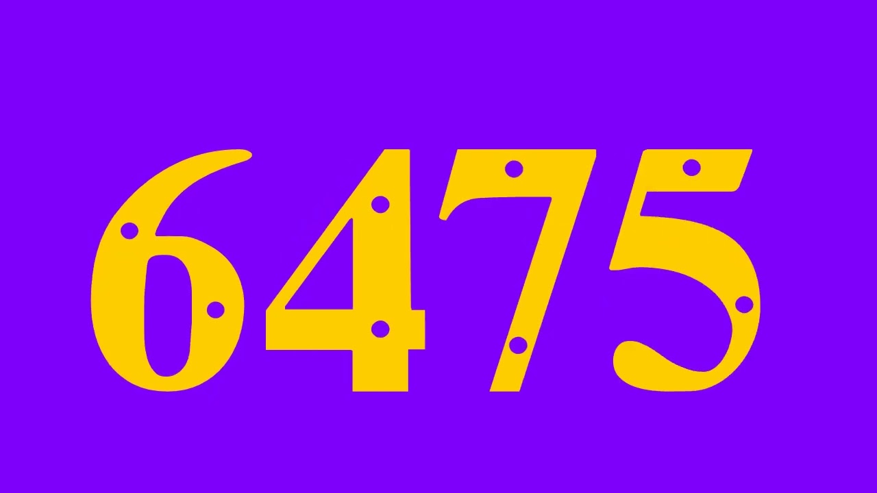 Colorful Numbers 1 to 10000 (Version 4)