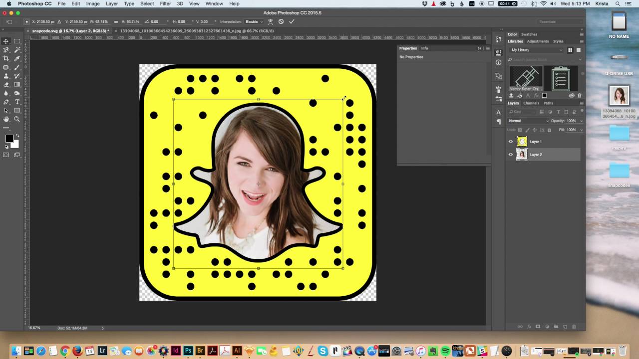 Customize your Snapcode with Photoshop