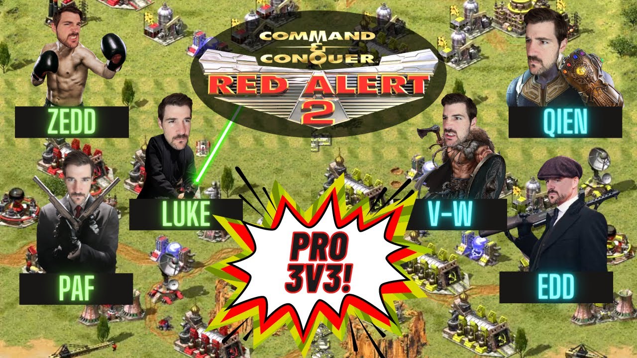 😯Эпические 3 на 3! - Турнир Red Alert 2 Pro с бай-ином $75 | Онлайн-битвы 1 на 1 CnCnet | Command...