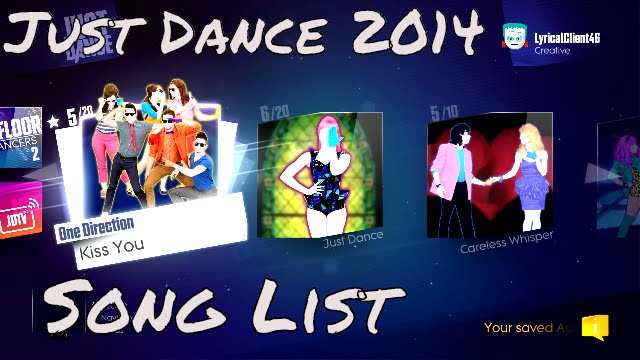What Songs Are On Just Dance 2014? All / Full Song List Scroll Base Game HD Gameplay Video JD 2014