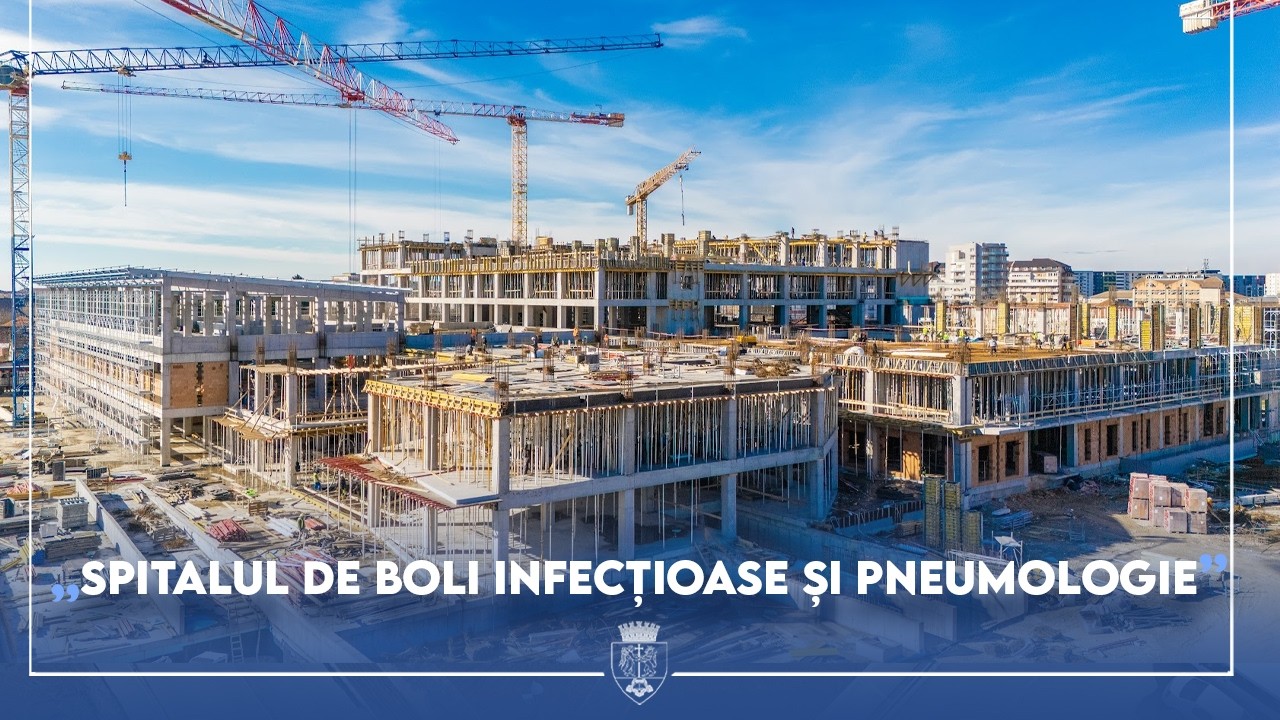 Imagini video de pe șantierul viitorului Spital de Boli Infecțioase și Pneumologie din Oradea