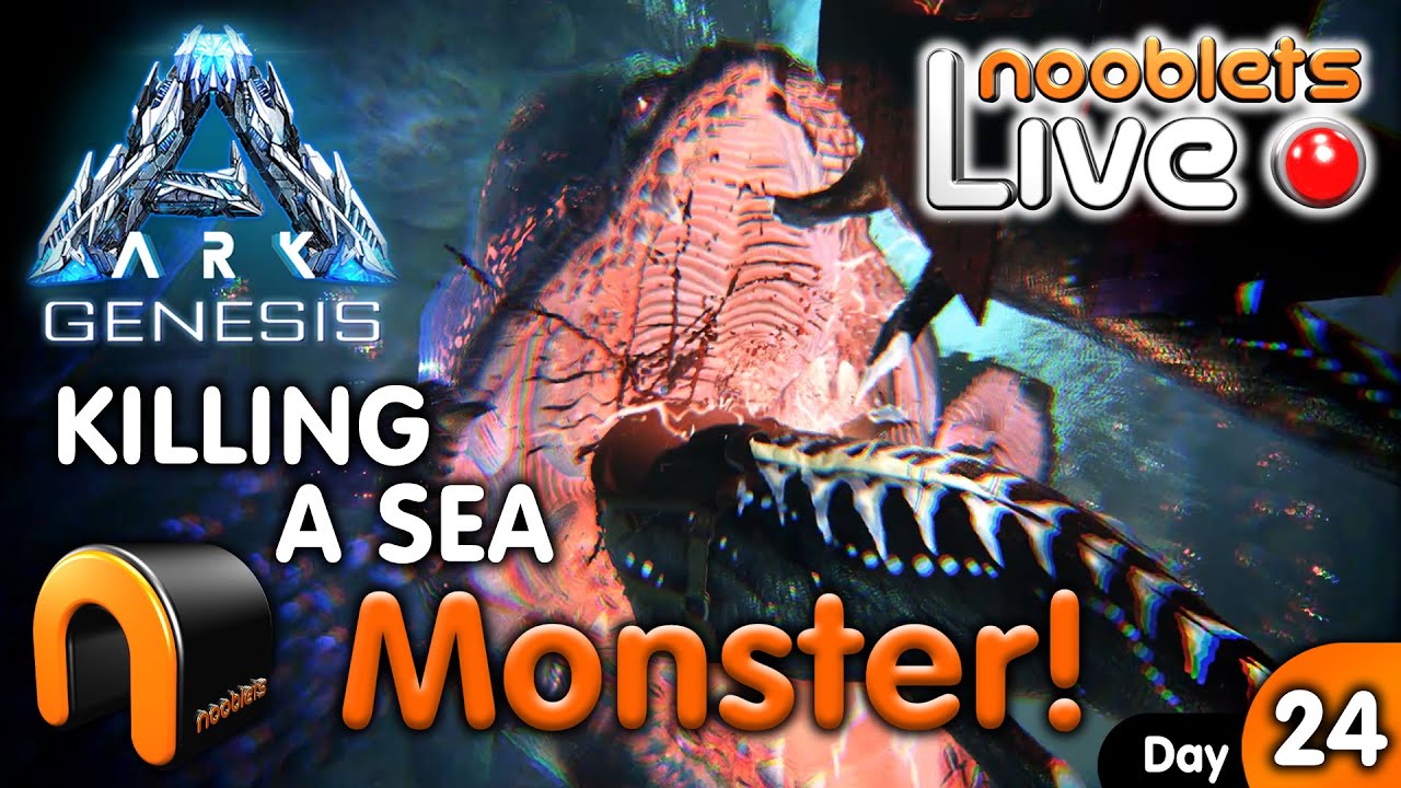 KILLING A SEA MONSTER LIVE! ARK Genesis