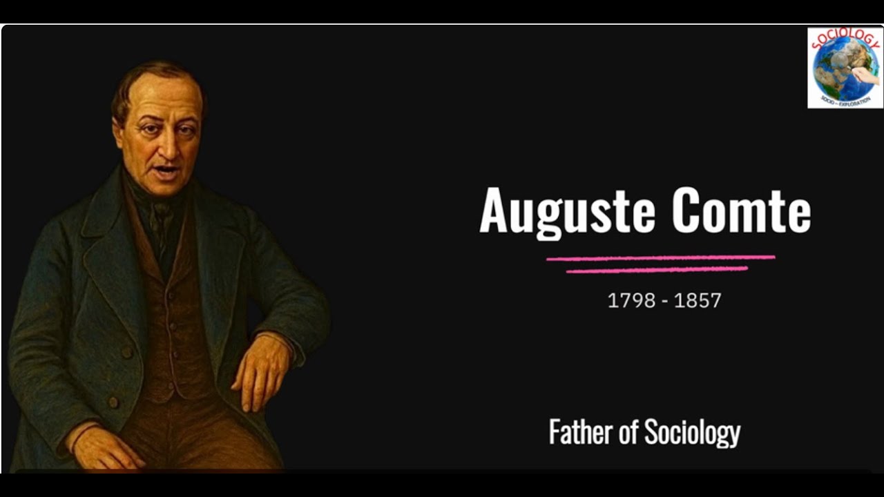 Classical Sociologist  - Auguste Comte (1798 - 1857) - 