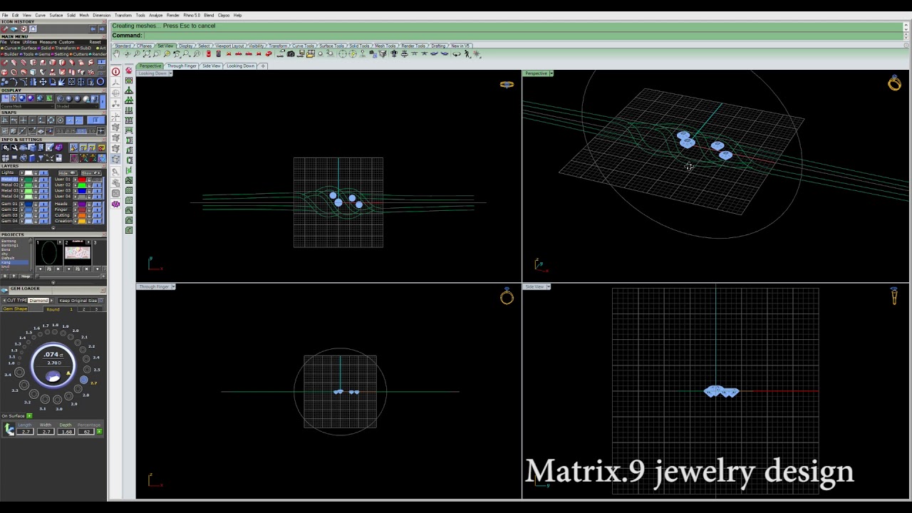 How to make jewelry design bracelet from MATRIX.9 part.1