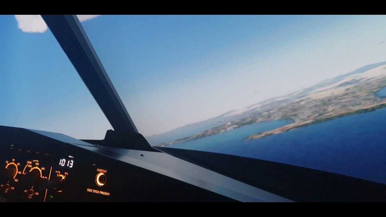 Landing at Chios Island LGHI after 360 approach