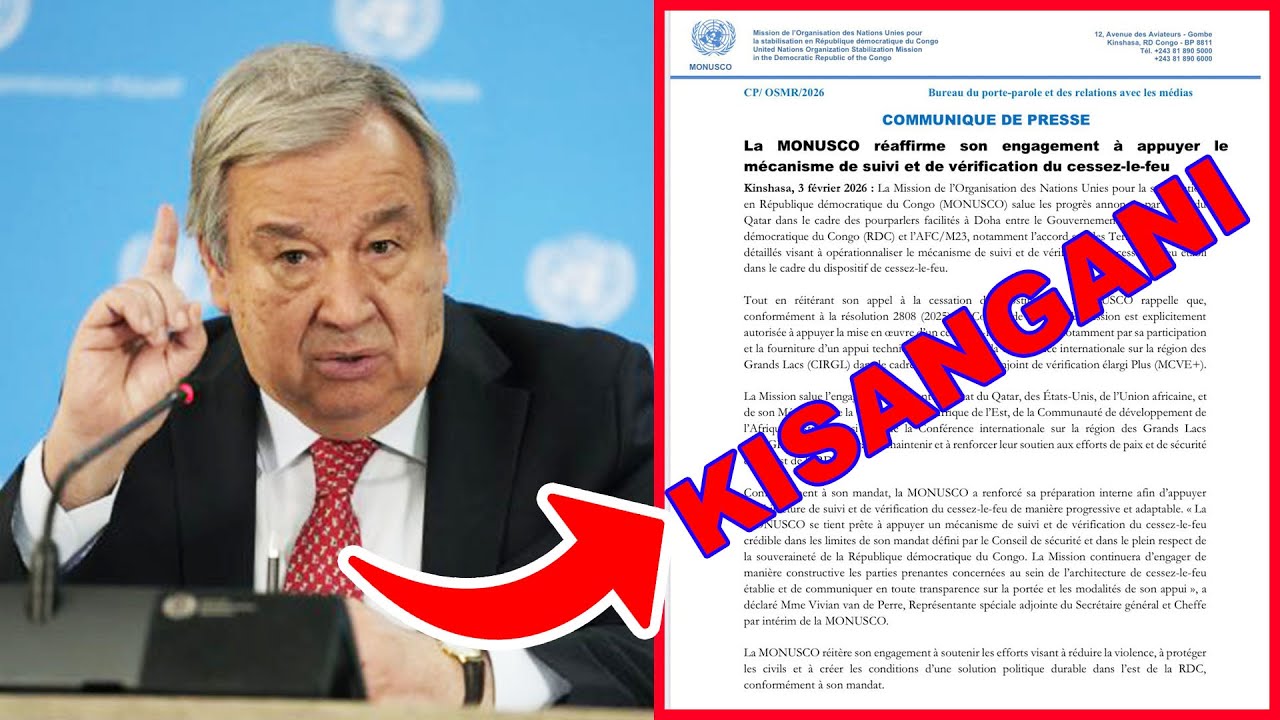 MONUSCO ISOHOYE ITANGAZO RYIHUTIRWA NYUMA YUKO KISANGANI BYAKOMEYE N'AMASEZERANO YA DOHA!