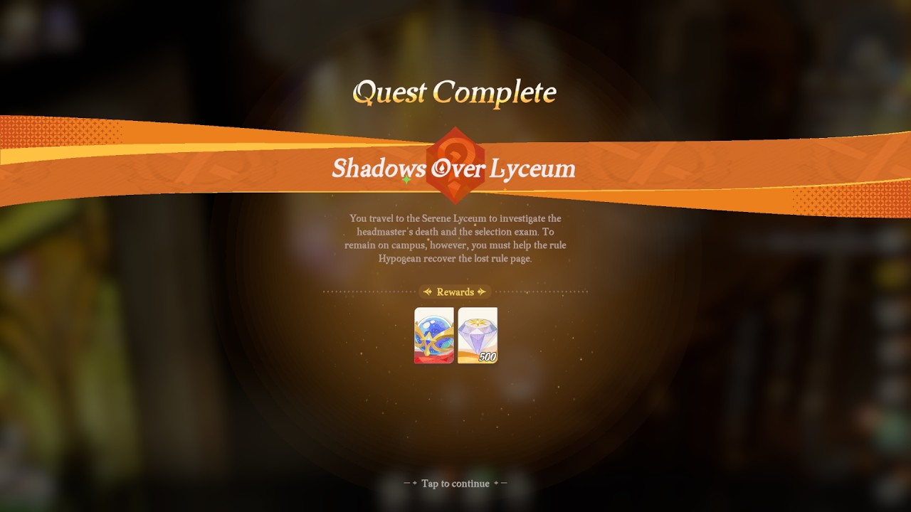 Shadows Over Lyceum - Main Story - AFKJourney: ToM