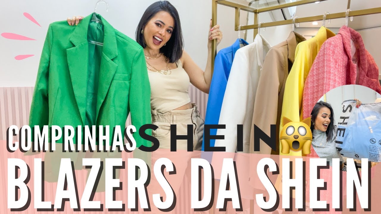 PROVANDO COMPRAS SHEIN DE BLAZERS 🤑🙀| Comprinhas de Blazer Shein, meus blazers | Cupom: ThamaraBR