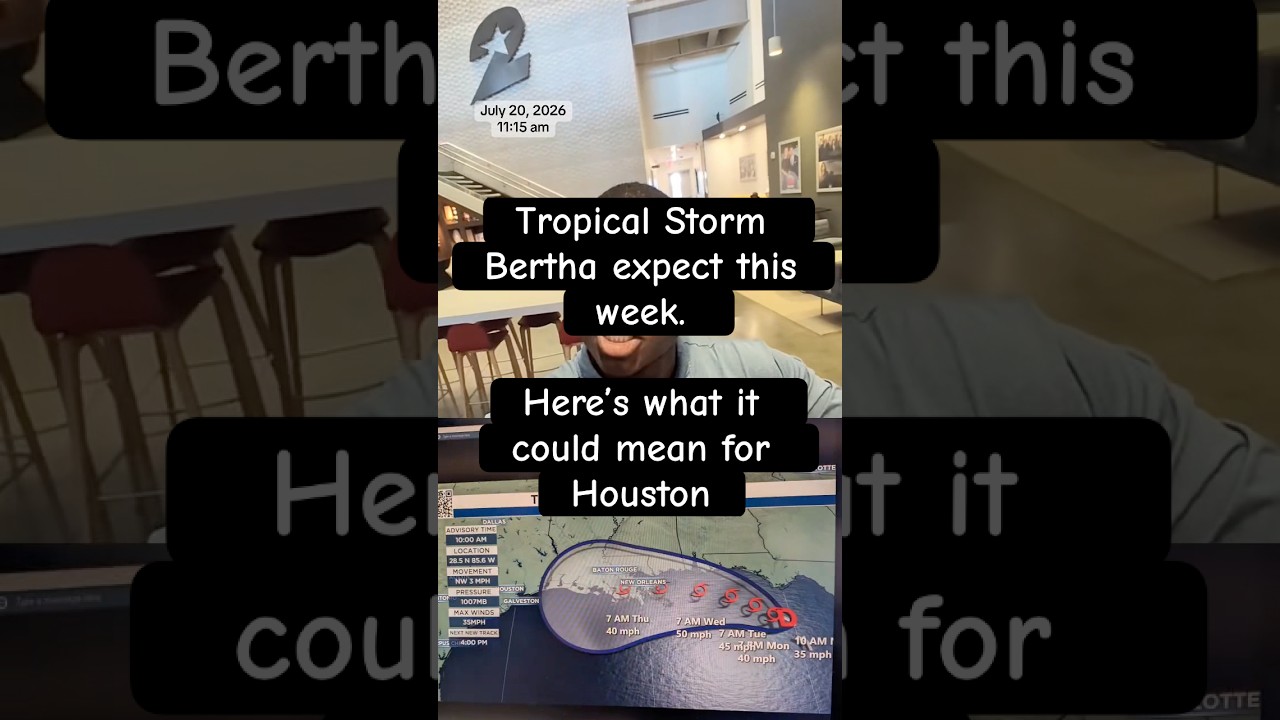 Tropical Storm Bertha is expected this week. This is what it means for Houston #houston