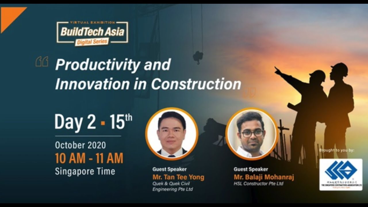 BuildTech Asia Webinar #5 | Productivity and Innovation in Construction